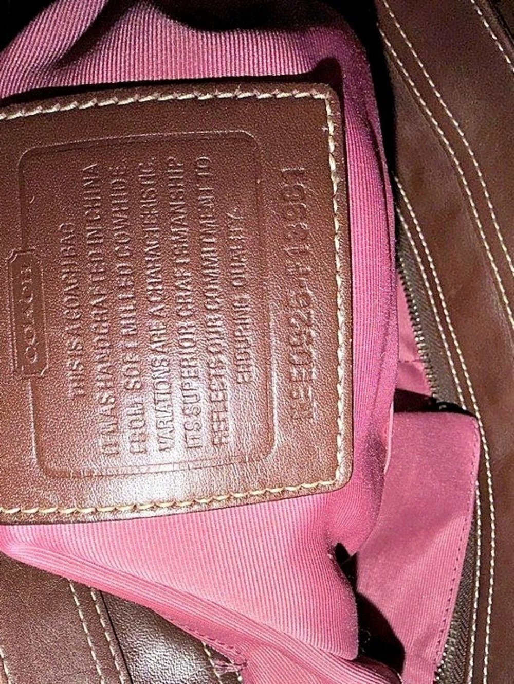 Coach Brown Leather Shoulder Bag - Picture 7 of 7